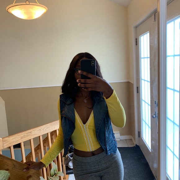 Jeans jacket sleeveless Apple bottom - Picture 16 of 16